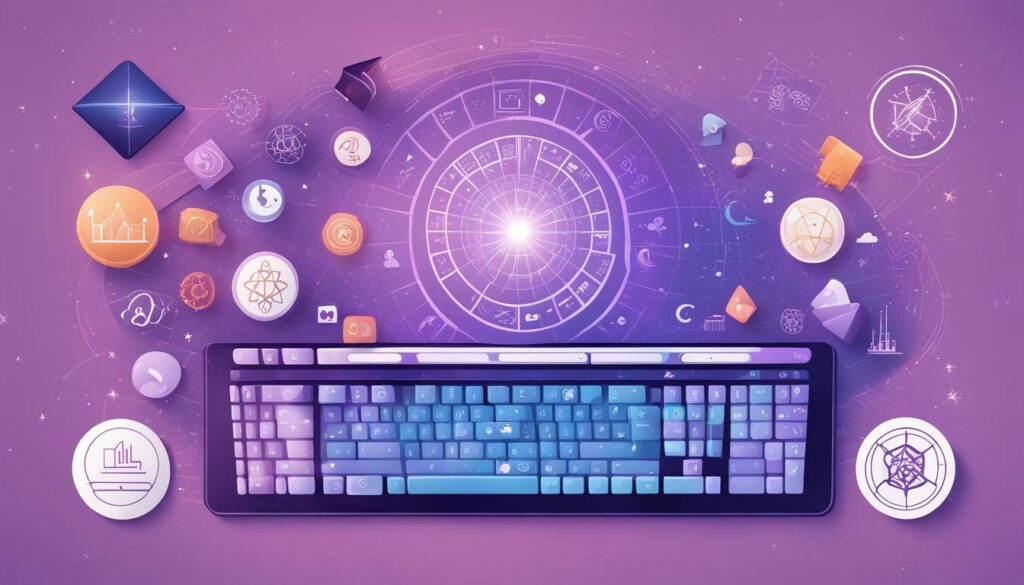 Online Marketing Astrologie Tastatur